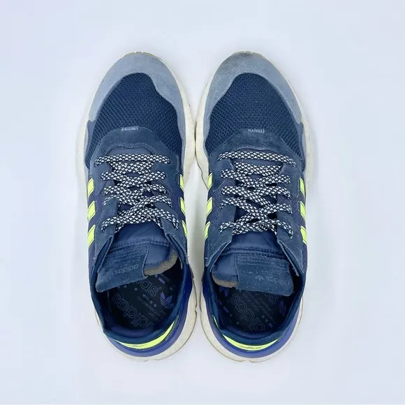 Adidas Originals Nite Jogger C Navy Solar Yellow Gum EG2956 Sneaker Men’s 10.5
