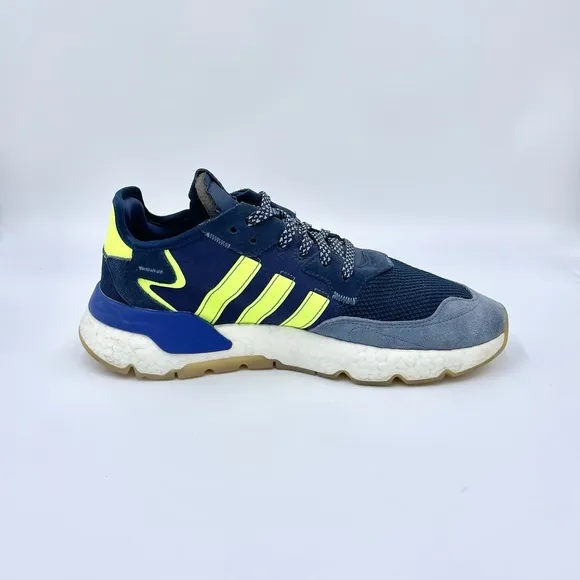 Adidas Originals Nite Jogger C Navy Solar Yellow Gum EG2956 Sneaker Men’s 10.5