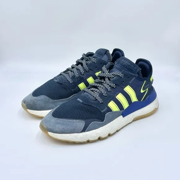 Adidas Originals Nite Jogger C Navy Solar Yellow Gum EG2956 Sneaker Men’s 10.5