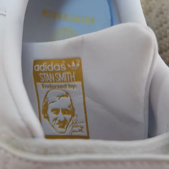 Adidas Originals Stan Smith CF White Cloud Gold Metallic Shoes Size 7