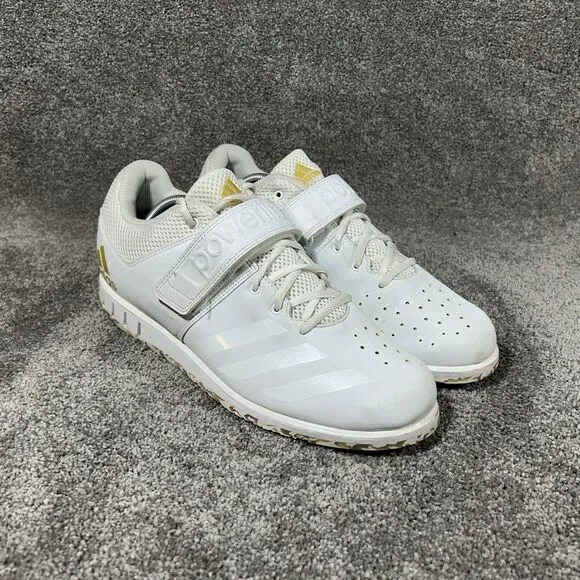 Adidas Powerlift 3.1 Weightlifting Cross Training Shoes AC7467 White Mens Sz 12
