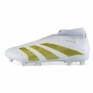 adidas Predator League Laceless FG White Gold Men's Soccer Cleats IF6332