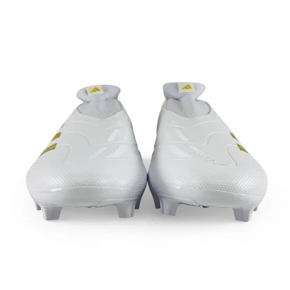 adidas Predator League Laceless FG White Gold Men's Soccer Cleats IF6332