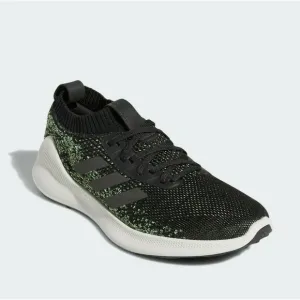 Adidas Purebounce  Running Shoe Black Green Knit Upper F36686 Men Sz 7.5, 9 -NEW
