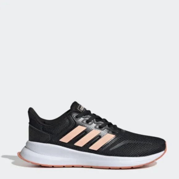 Adidas Runfalcon Core Black/Coral Unisex Shoe NEW