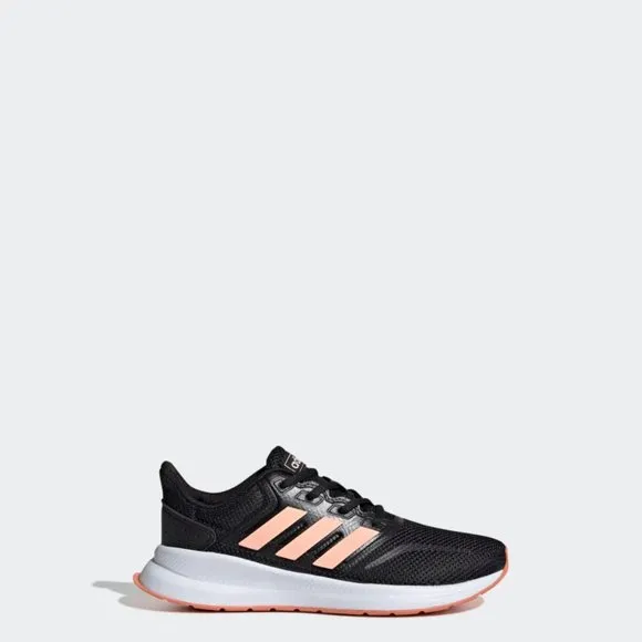 Adidas Runfalcon Core Black/Coral Unisex Shoe NEW