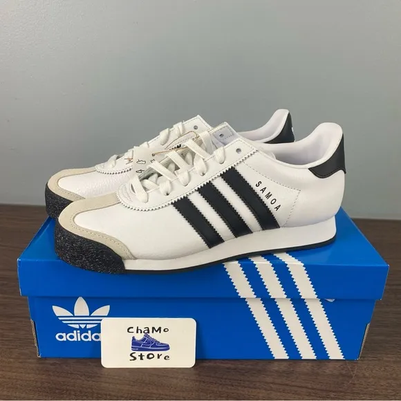 Adidas Samoa Originals Shoes Sneakers Cloud White Core Black 675033 Men’s Sz