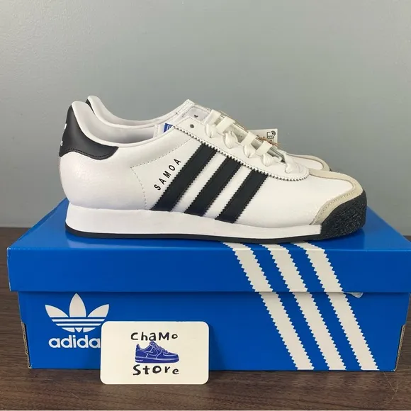 Adidas Samoa Originals Shoes Sneakers Cloud White Core Black 675033 Men’s Sz