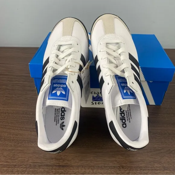 Adidas Samoa Originals Shoes Sneakers Cloud White Core Black 675033 Men’s Sz