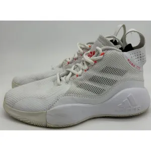 Adidas Shoes Mens 7.5 D Rose 773 White Red 3 Stripes Basketball Athletic FW8657
