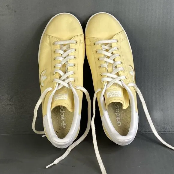 Adidas Stan Smith Men's Shoes White-Easy Yellow  sneaker size 10