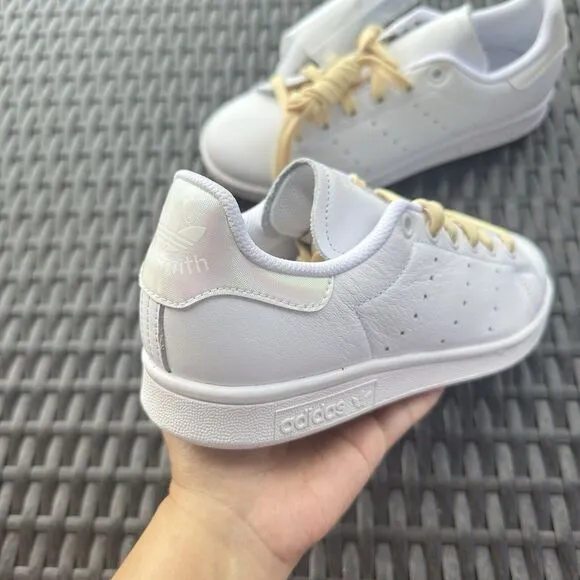 Adidas Stan Smith White Easy Yellow Women's Athletic Shoes FW8494 Size 5.5