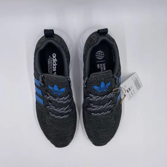 adidas Swift Run 22 Black / Blue Womens Shoes