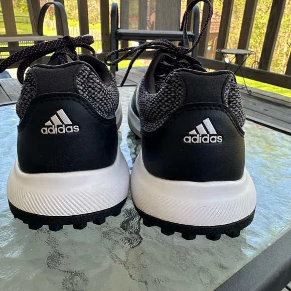 Adidas Tech Response 2.0 Golf Cleats Black &amp; Gray Golf Shoes Woman's  7.5 FW6322