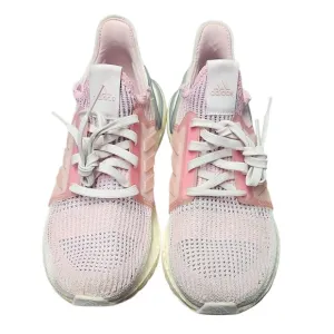 Adidas Ultraboost 19 Running Shoes Cushioned Athletic Pink White Size 8.5