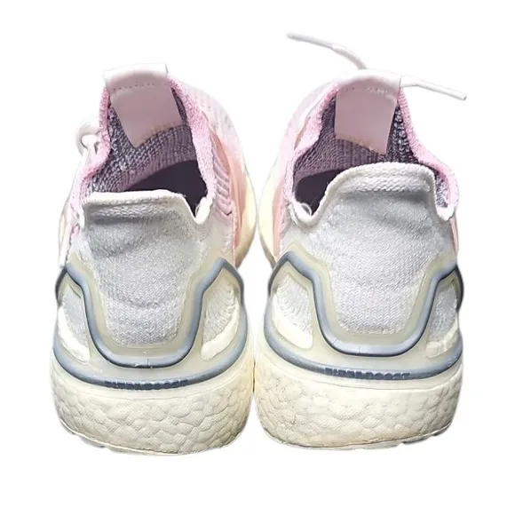 Adidas Ultraboost 19 Running Shoes Cushioned Athletic Pink White Size 8.5