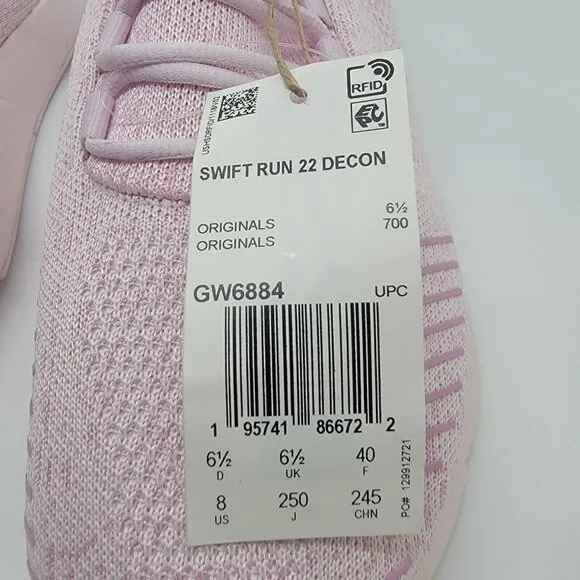 🤩Adidas Women Comfy Shoes Sz 8 Originals Swift Run 22 Decon Pink Purple GW6884