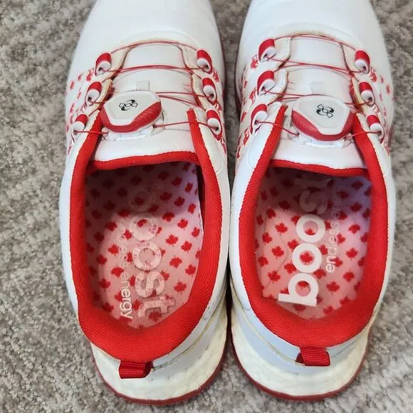 Adidas Women's Adipower Boost Boa Spiked Golf Shoes red white Canada size 7