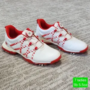 Adidas Women's Adipower Boost Boa Spiked Golf Shoes red white Canada size 7