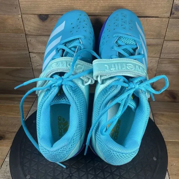 Adidas Womens Sz US 9 Powerlift 3.1 Blue Lace Up Athletic Shoes Low Top Sneakers
