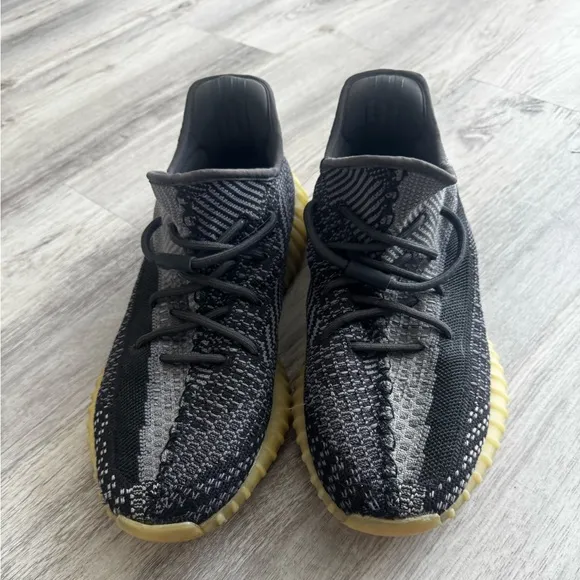 Adidas Yeezy Boost 350 V2 Mens 12.5 Black Fz5000 Low Cut Sneakers Easy Shoes