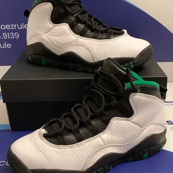 Air Jordan 10 Retro Seattle Kids Size 4.5y