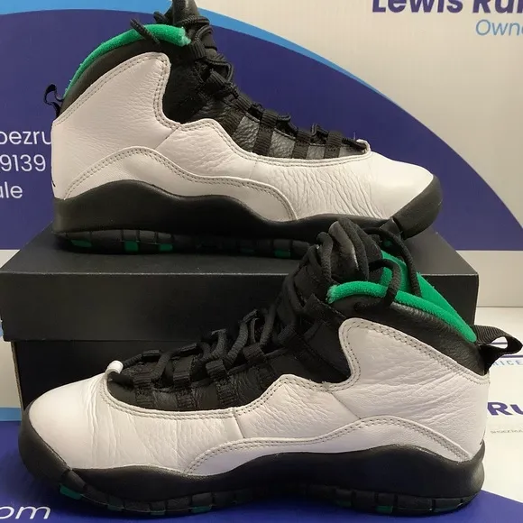 Air Jordan 10 Retro Seattle Kids Size 4.5y