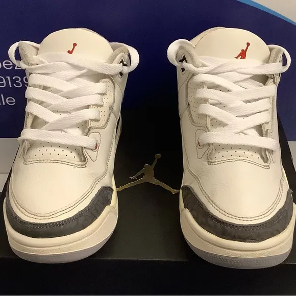 Air Jordan 3 White Cement Reimagined Kids 2y