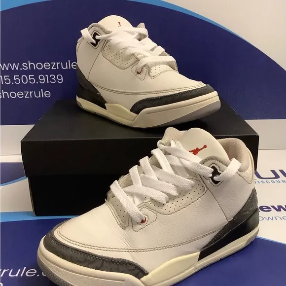 Air Jordan 3 White Cement Reimagined Kids 2y