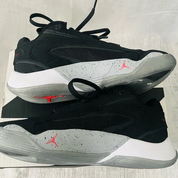 Air Jordan Nike Luka 2 AJ4 Cement Black Infrared Sneakers Shoes Mens Boys 5 NEW