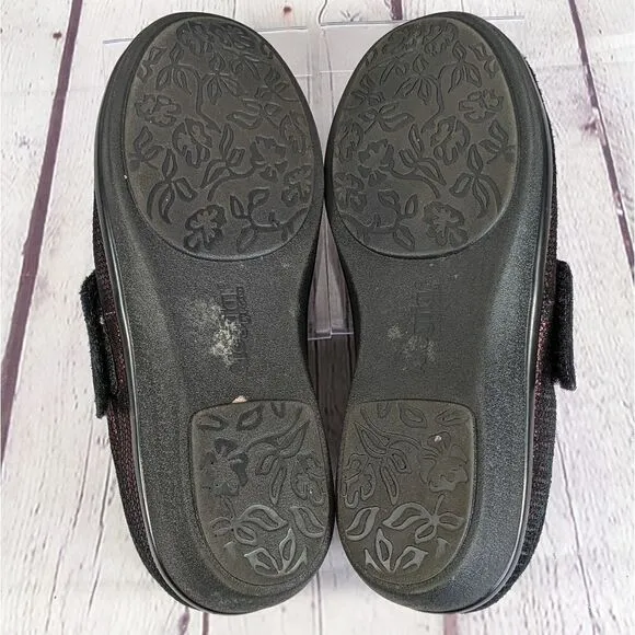 Alegria Lauryn Burgundy Metallic Comfort Shoes Clogs