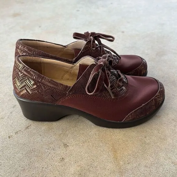 Alegria Maditerlockin Choco Leather Shoes Women’s Size 39