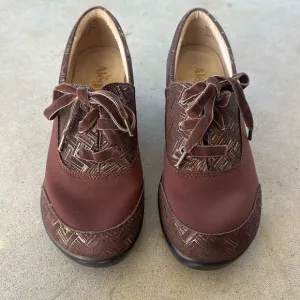 Alegria Maditerlockin Choco Leather Shoes Women’s Size 39