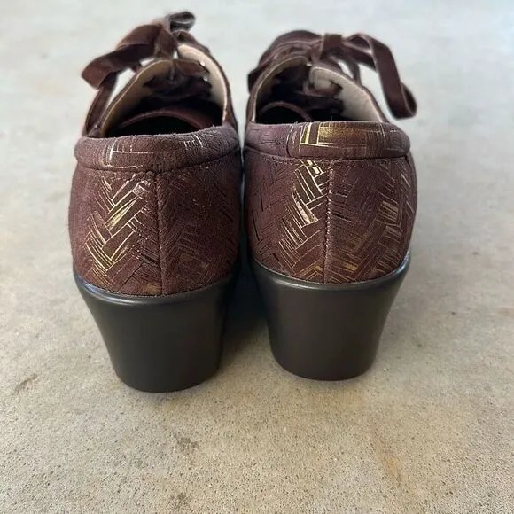 Alegria Maditerlockin Choco Leather Shoes Women’s Size 39