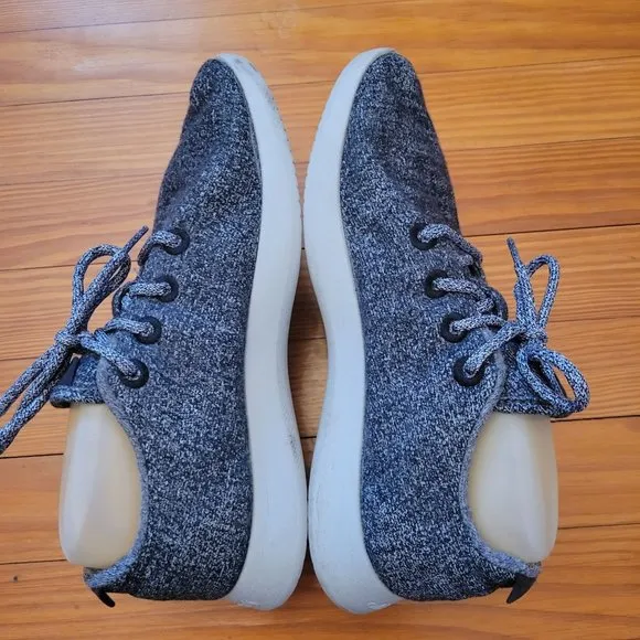 Allbirds 9 Gray Merino WOOL RUNNERS Lace Up Comfort Shoes Sneakers