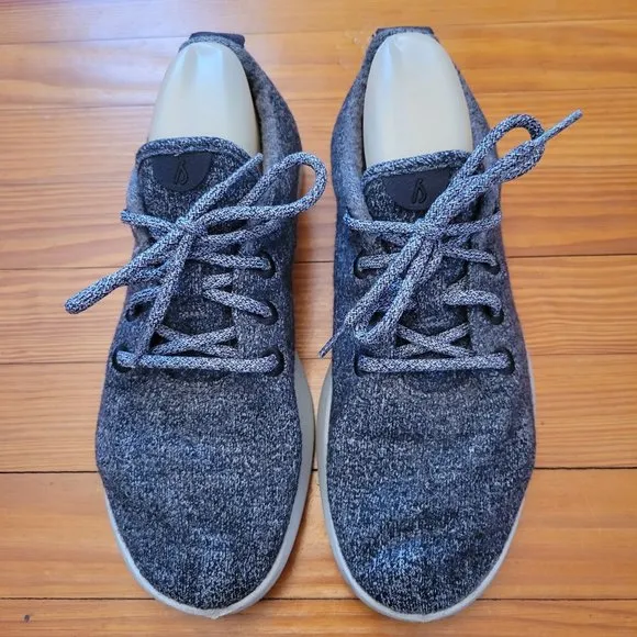 Allbirds 9 Gray Merino WOOL RUNNERS Lace Up Comfort Shoes Sneakers
