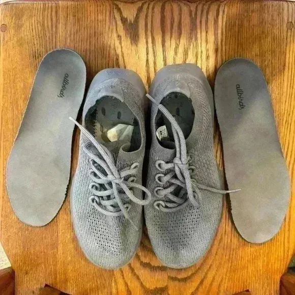 Allbirds, Grey On Grey, Women’s Tree Dasher Sneakers, Size 8