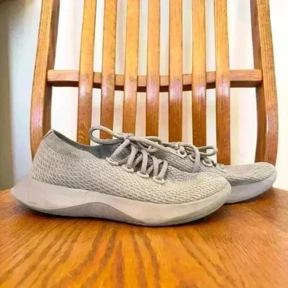 Allbirds, Grey On Grey, Women’s Tree Dasher Sneakers, Size 8