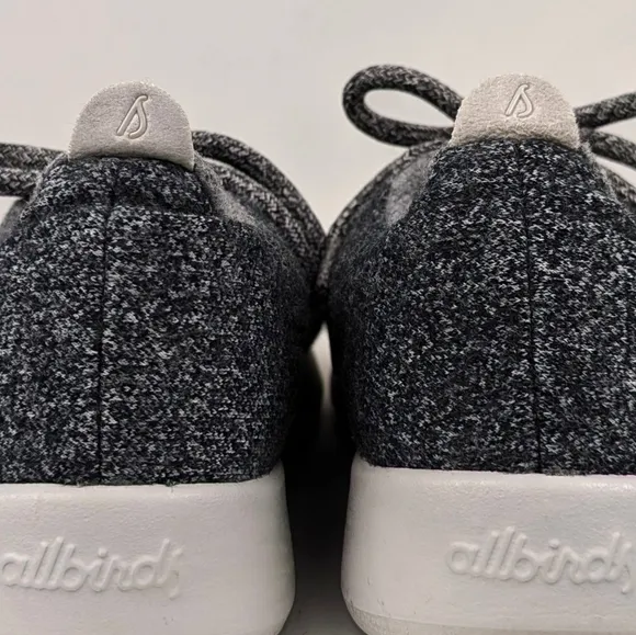 Allbirds Lace Up Sneakers Wool Runners  Washable Eco Friendly Gray Gorpcore 7