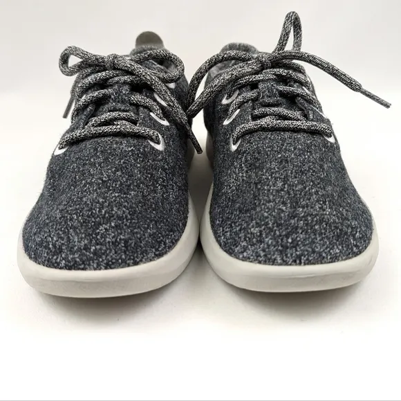 Allbirds Lace Up Sneakers Wool Runners  Washable Eco Friendly Gray Gorpcore 7