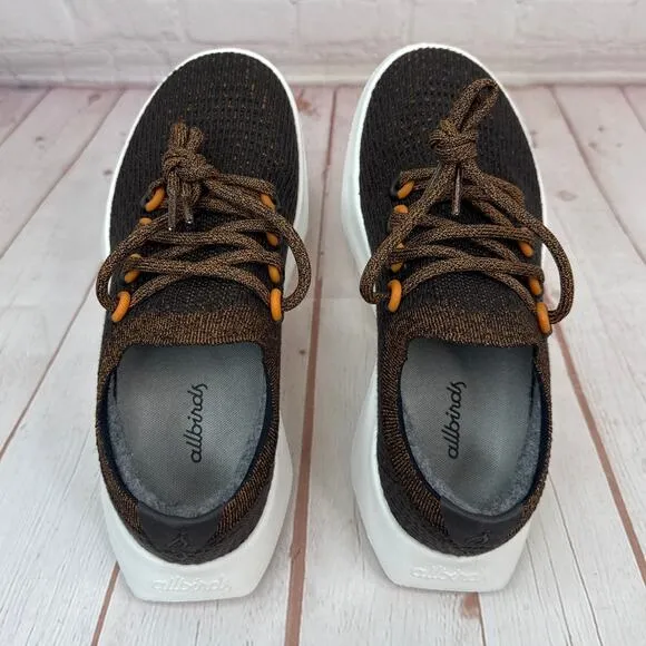 Allbirds Tree Dasher 2 Rich Earth Brown Blizzard Sole Running Shoes Women’s Sz 6