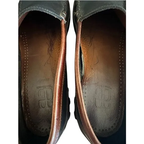Allen Edmonds Mens Boulder Loafers Sz 10 E Black Brown Leather Driving Shoes