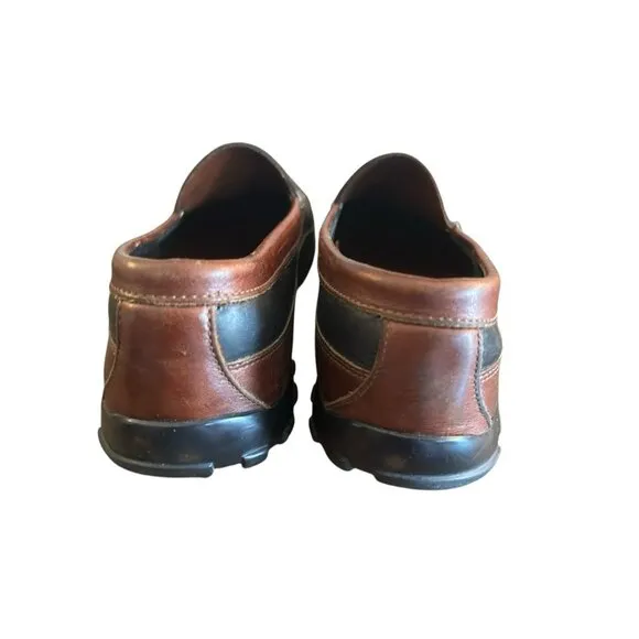 Allen Edmonds Mens Boulder Loafers Sz 10 E Black Brown Leather Driving Shoes