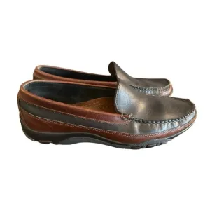 Allen Edmonds Mens Boulder Loafers Sz 10 E Black Brown Leather Driving Shoes