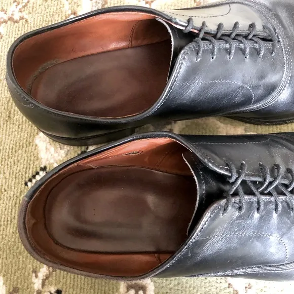 Allen Edmonds Park Avenue Cap-Toe Black Leather Oxford Dress Shoes | 11B