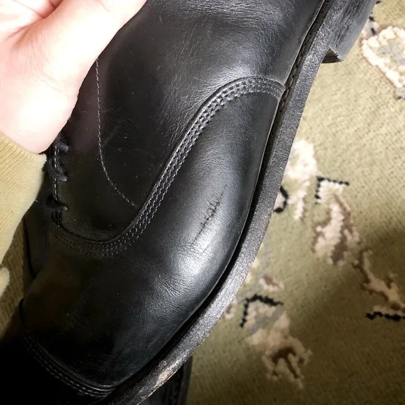 Allen Edmonds Park Avenue Cap-Toe Black Leather Oxford Dress Shoes | 11B