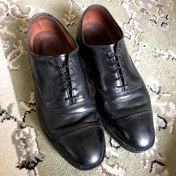 Allen Edmonds Park Avenue Cap-Toe Black Leather Oxford Dress Shoes | 11B