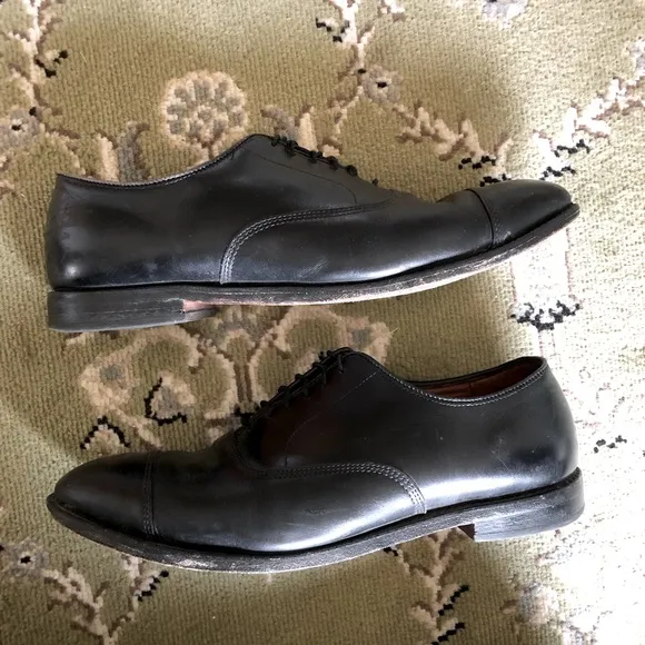 Allen Edmonds Park Avenue Cap-Toe Black Leather Oxford Dress Shoes | 11B