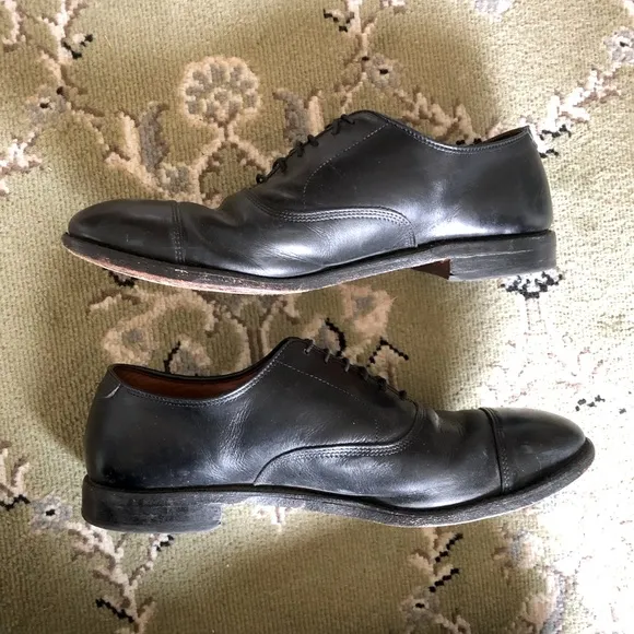 Allen Edmonds Park Avenue Cap-Toe Black Leather Oxford Dress Shoes | 11B