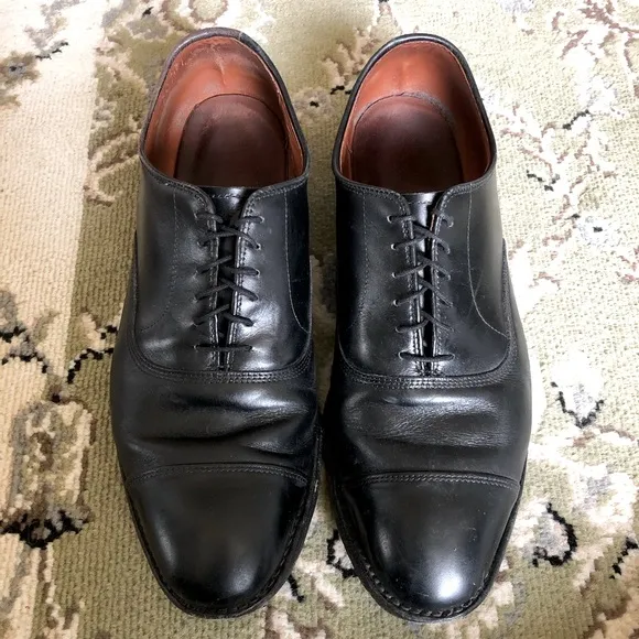 Allen Edmonds Park Avenue Cap-Toe Black Leather Oxford Dress Shoes | 11B